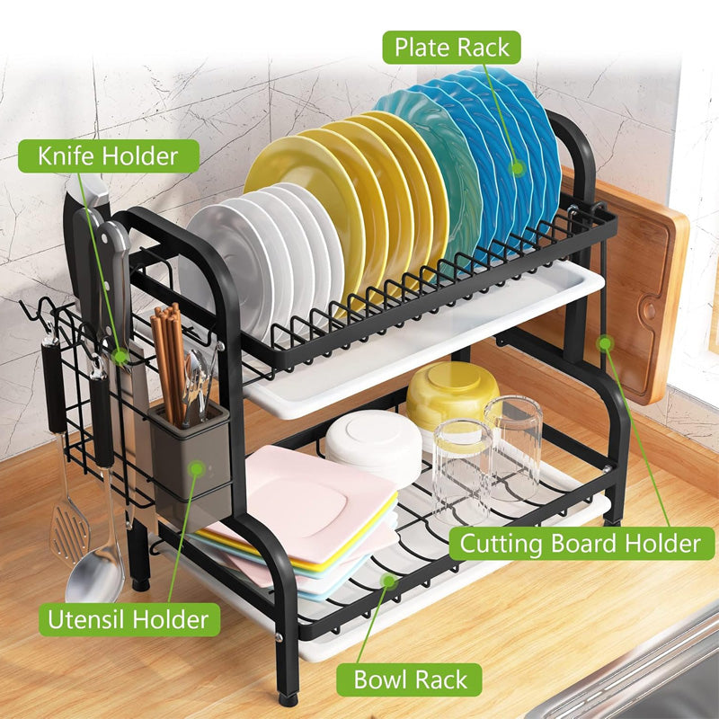 2 Tier Kitchen Dish Drying Stand