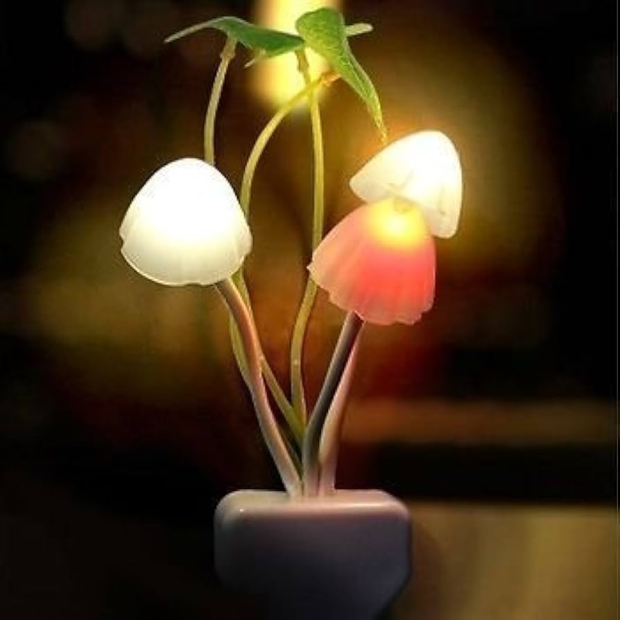 LED Mushroom Night Light for Kids Room, Home and Living
