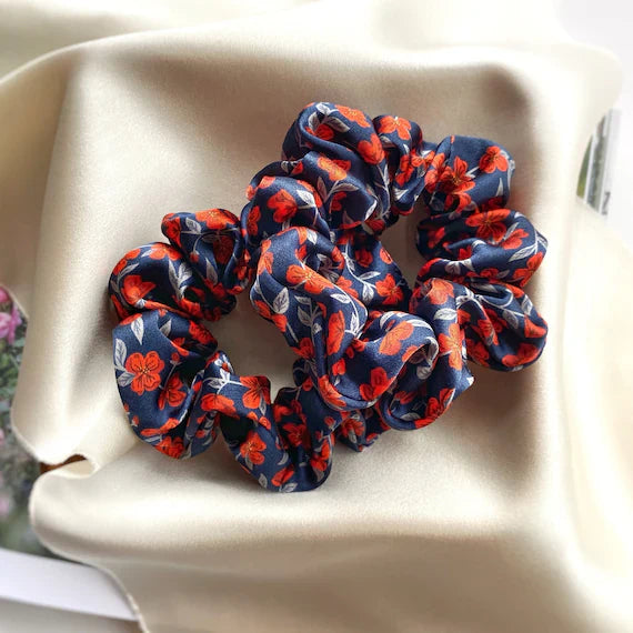 SilkBloom Printed Scrunchie Trio, Health and Beauty