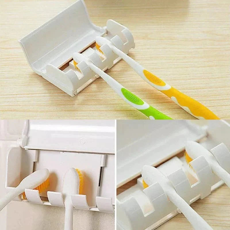 Automatic Toothpaste Dispenser With Brush Holder