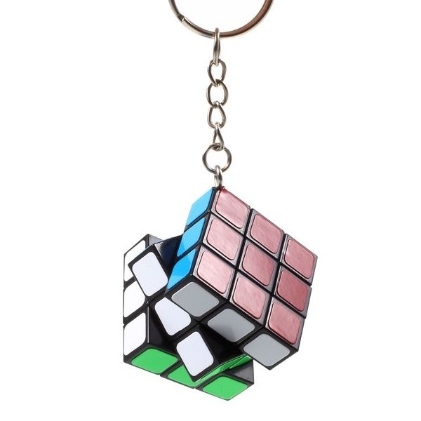 1Pcs Colorful Rubik Cube Keychain For Kids