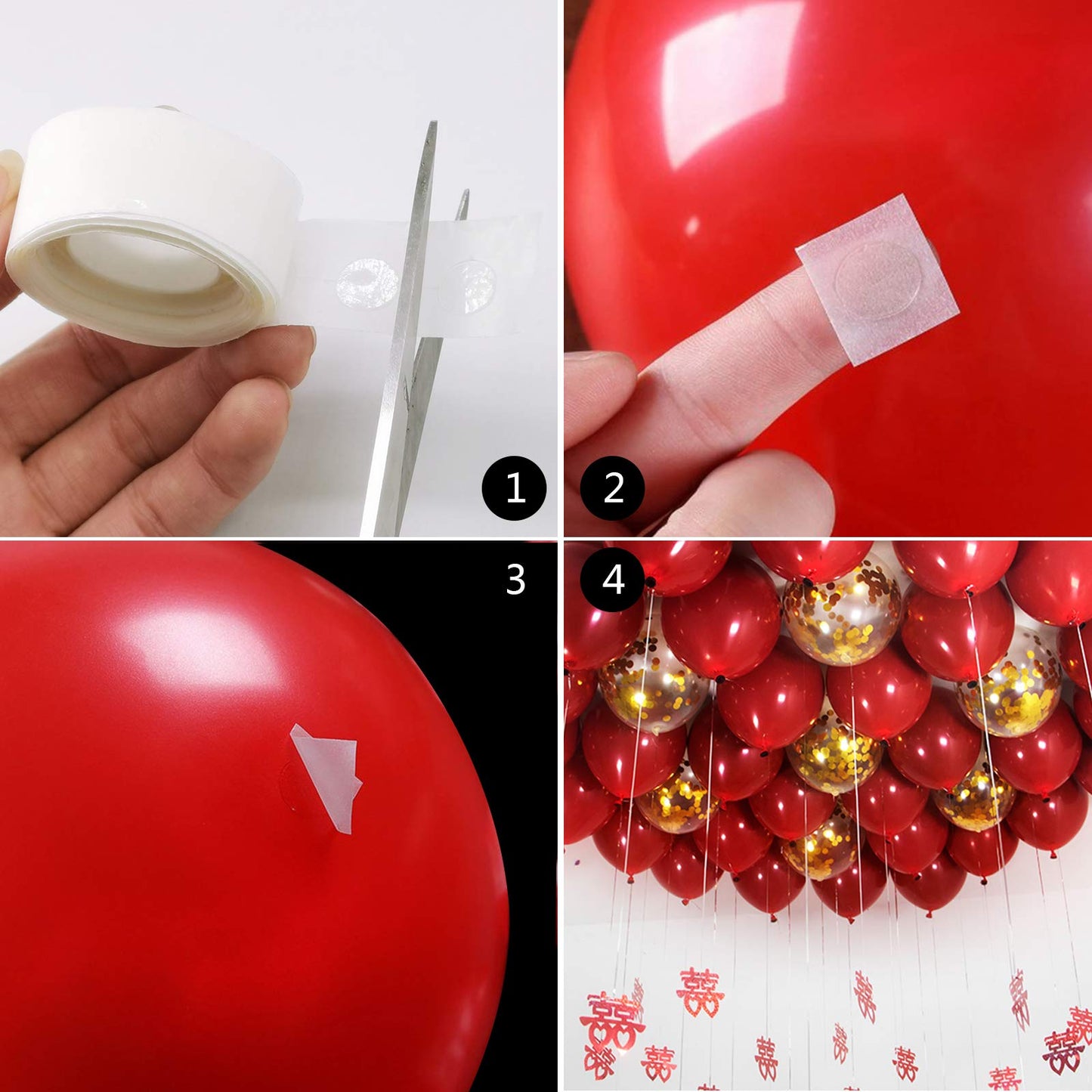 100 Pcs Self Adhesive Strong Glue Dots, Home and Wall Decor 
