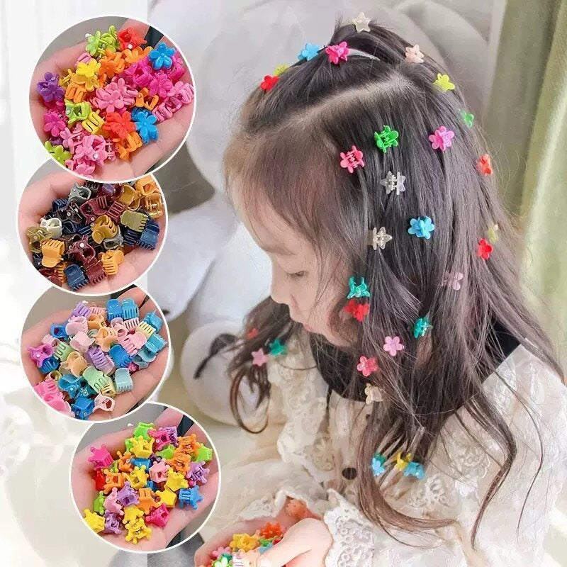 12Pcs Mini Flower Hair Clips – Colorful & Stylish, Health and Beauty 