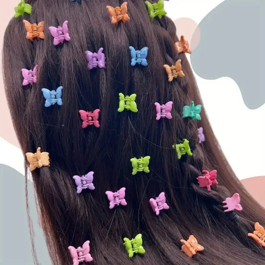12 Colorful Mini Flower Hair Clips – Perfect for Girls, Health and Beauty