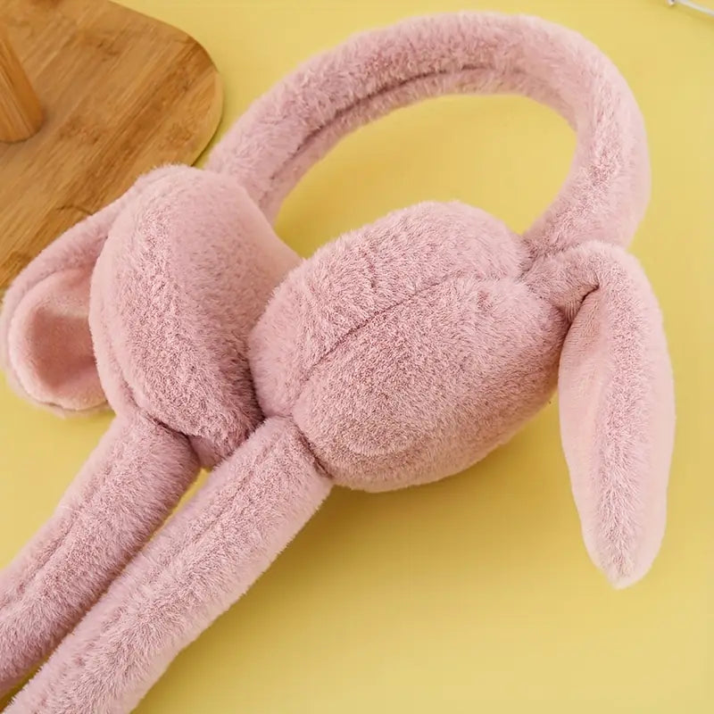 Soft Bunny Plush Earmuffs For Kids & Adults
