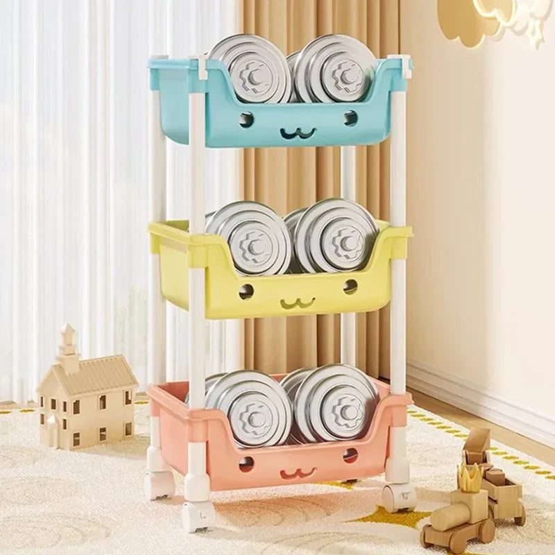 3 Tier Smiley Trolley, Home and Living 