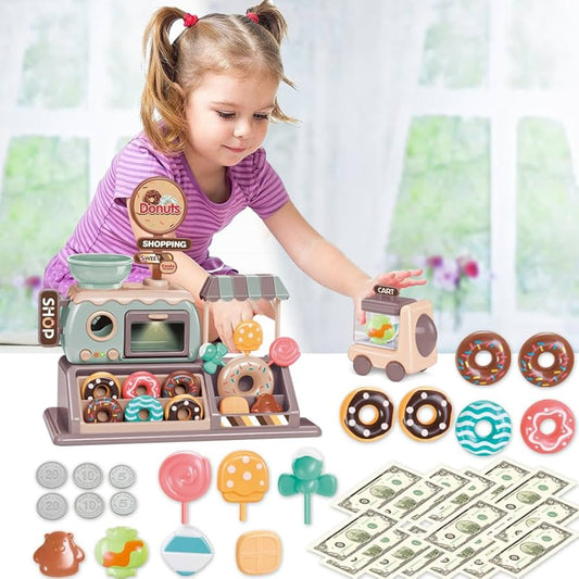 5 Pcs Donut Shop Toy – Kids Pretend, Babies and Toys 