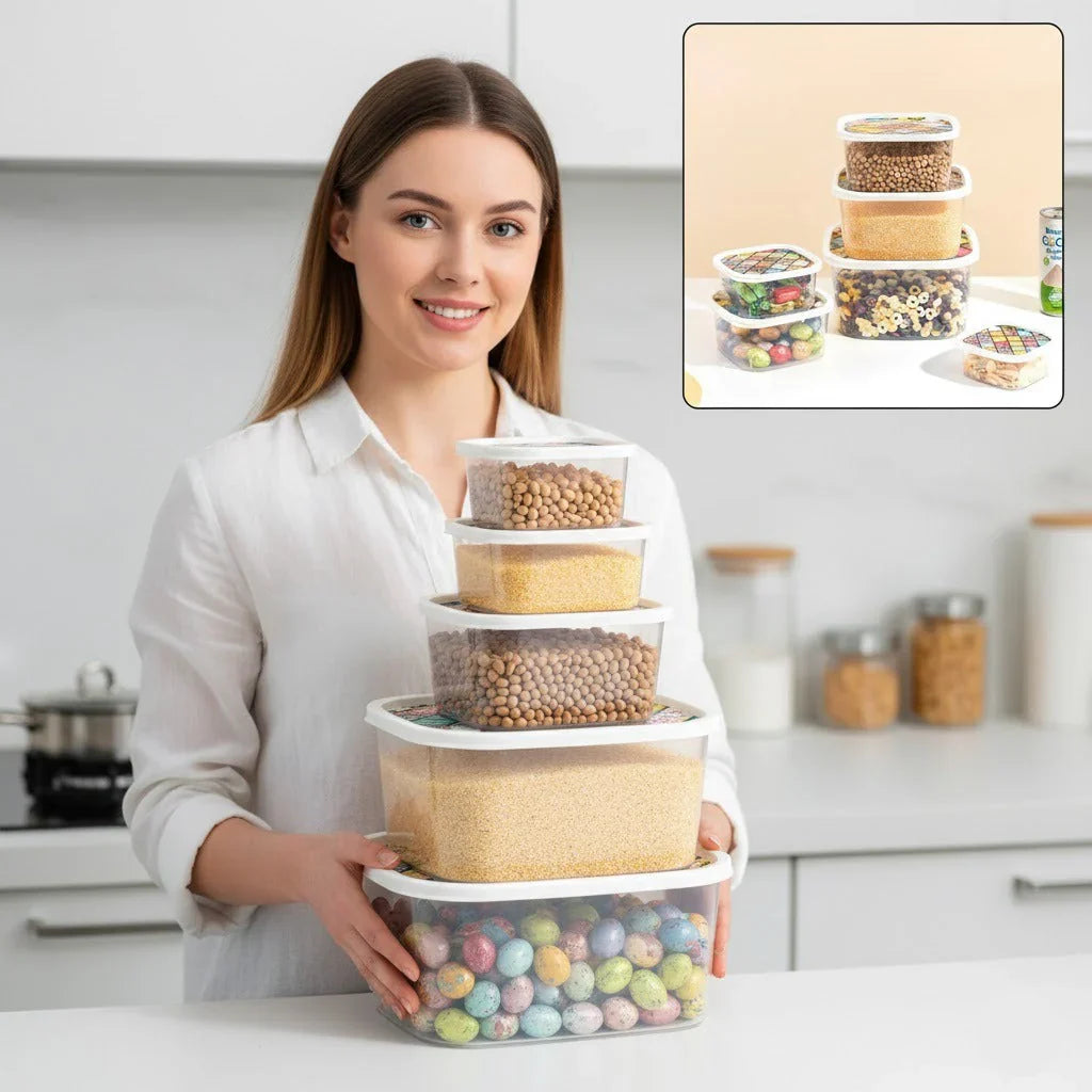  6Pcs Storage Box, Kitchen Accessories 