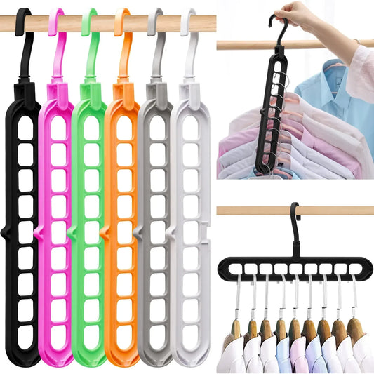 3-Piece 9-Hole Magic Clothes Hanger