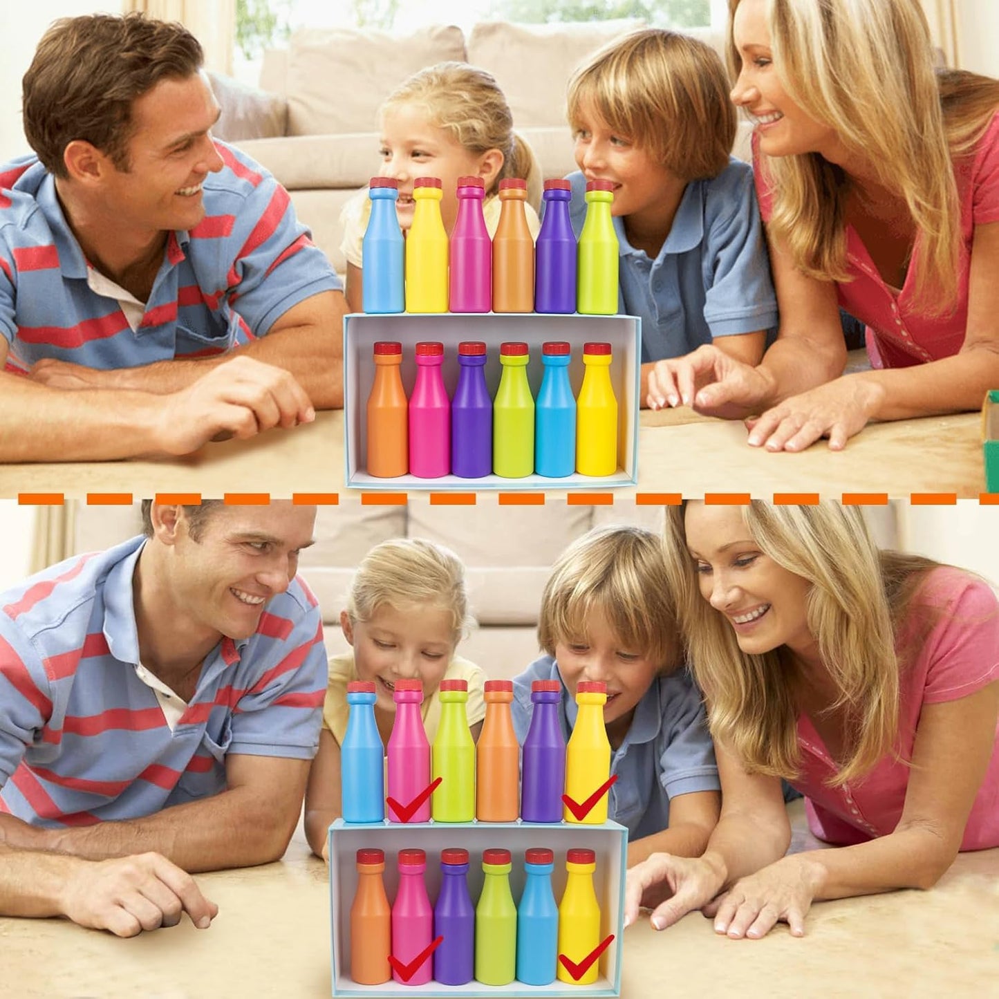 Bottle Pairing Game – Great for Home, Babies and Toys 