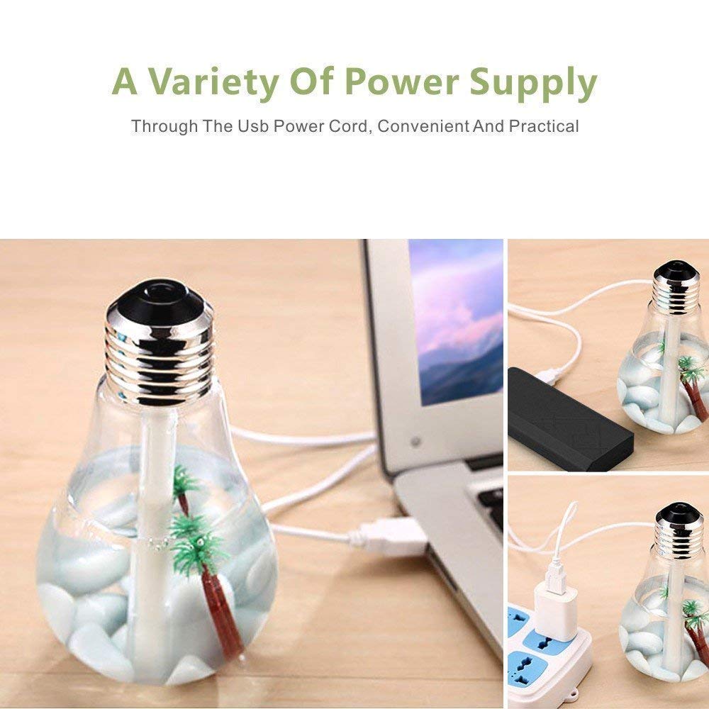 Bulb Shape Humidifier – Soft Mist, Home and Living 