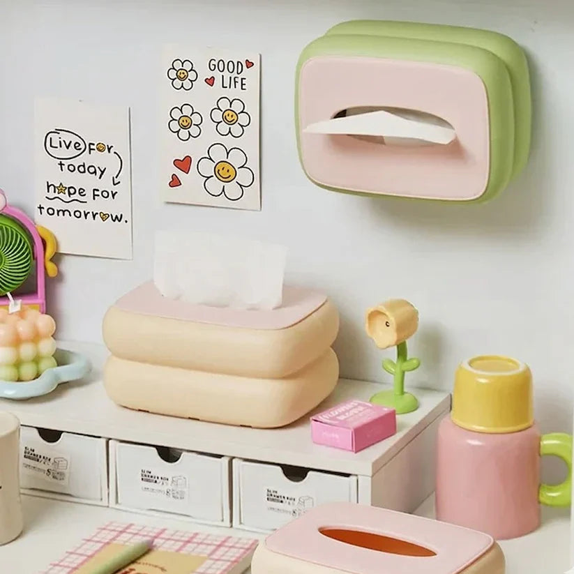 Elegant Tissue Box Storage Organizer