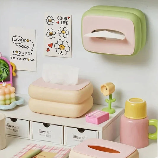 Elegant Tissue Box Storage Organizer