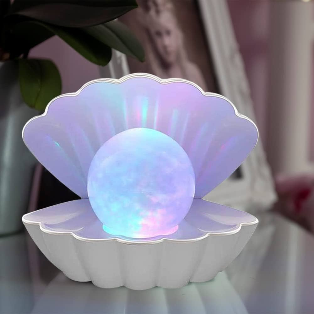 Colorful Pearl Shell Night Light, Home and Living 