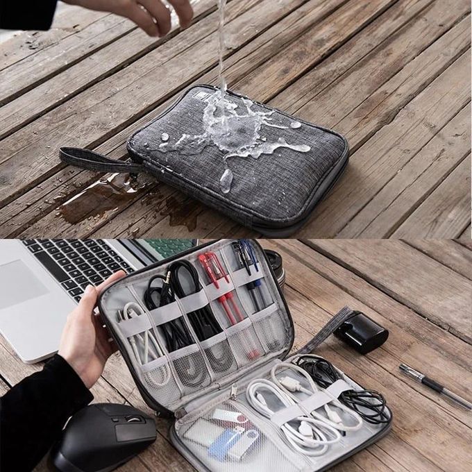 Compact Travel Cable Storage Case, Home and Living 