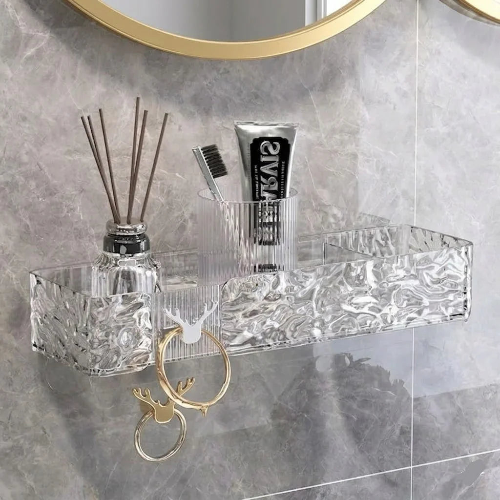 Crystal Clear Acrylic Corner Shelf