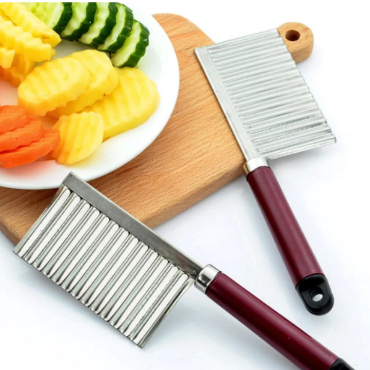 Ergonomic Handle Wavy Cutter, Kitchen Accessories 