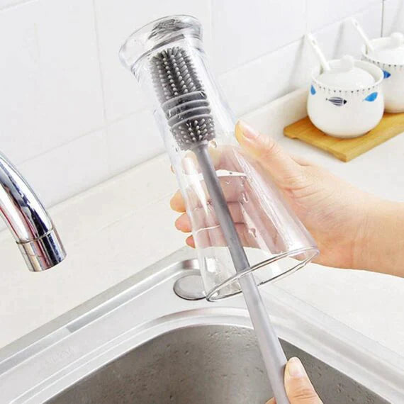 Ergonomic Long Handle Silicone Brush, Kitchen Accessories 