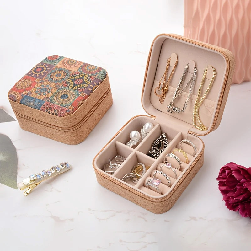Jewelry Organizer Box Vintage Floral Design