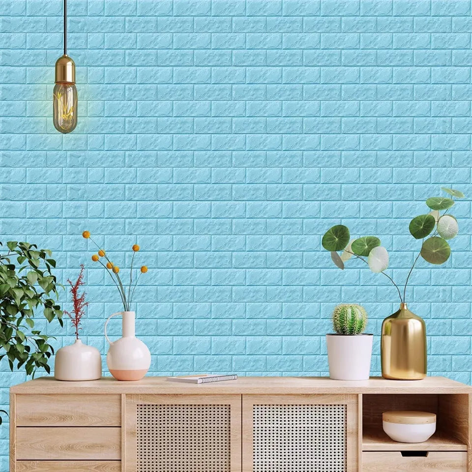 High Adhesive 3D Brick Sheet, Home and Living 