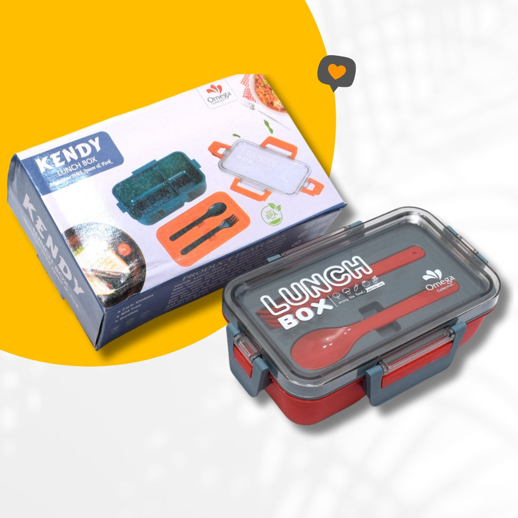Kendy Bento Lunch Box – 2 Section Meal Box, Home and Living
