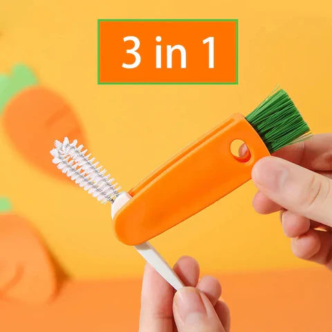 Mini 3-in-1 Carrot Cleaning Brush –