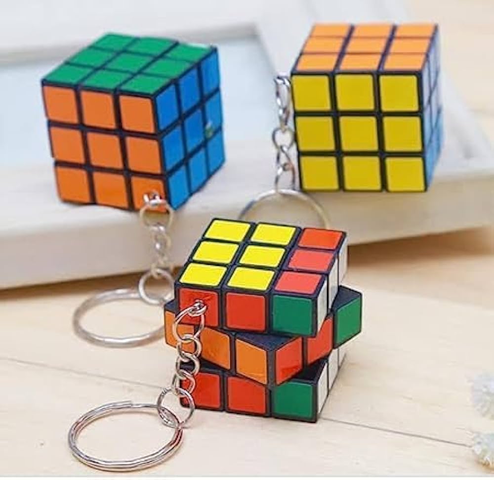 Mini Rubik Cube Keychain, Babies and Toys