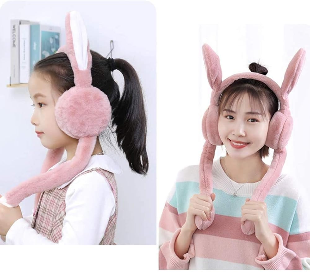Plush Bunny Earmuffs – Cozy & Warm, Babies and Toys 