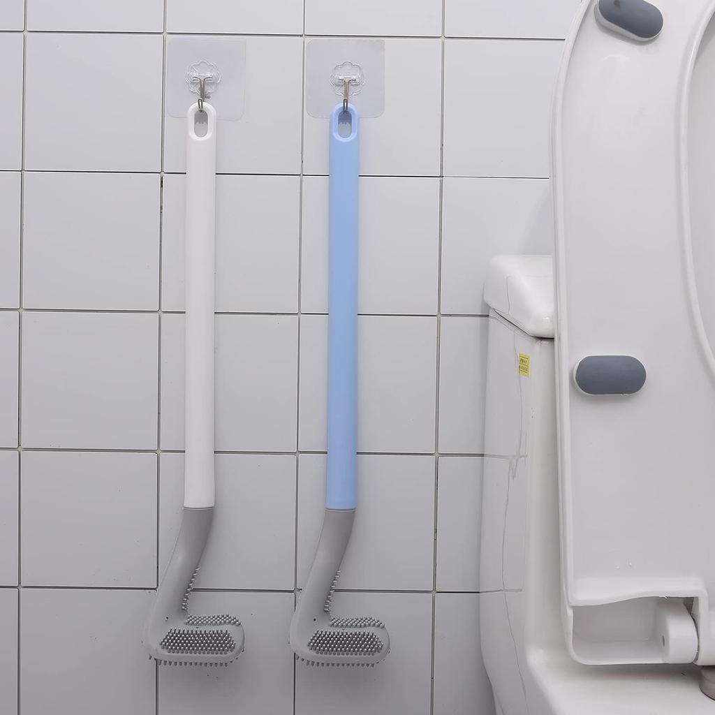 Hockey Style Toilet Brush With Strong Bristles